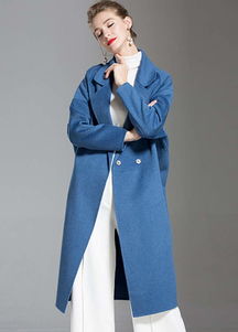 【品牌服裝拿貨貨源歐伊苪詩山羊絨雙面羊絨大衣毛呢】- 